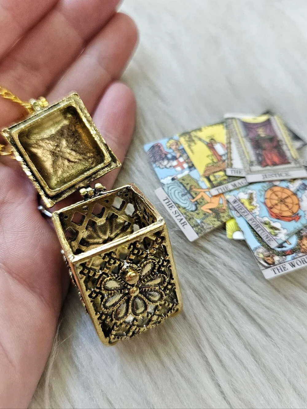 Mini Tarot Card Necklace